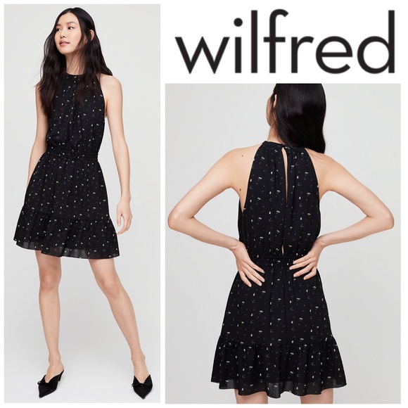 Wilfred Dresses & Skirts - Aritzia Wilfred Effet Dress Mini Dress - Black Oak